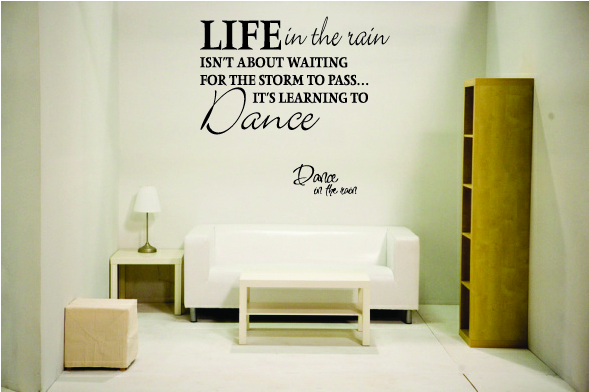 Life in the rain isn't about waiting for the storm to pass...